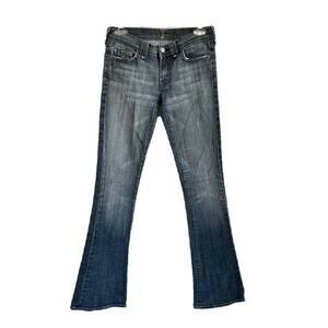 7 For All Mankind Blue Boot Cut Jeans